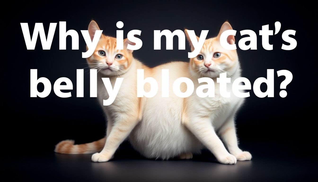why is my cat's belly bloated