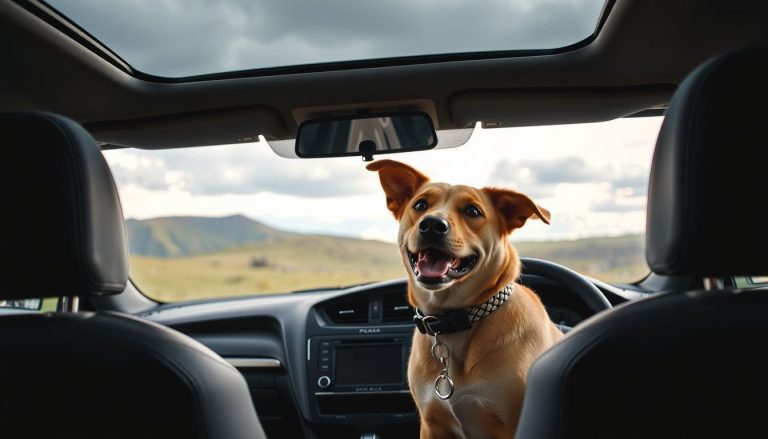 how to travel with a dog in a car