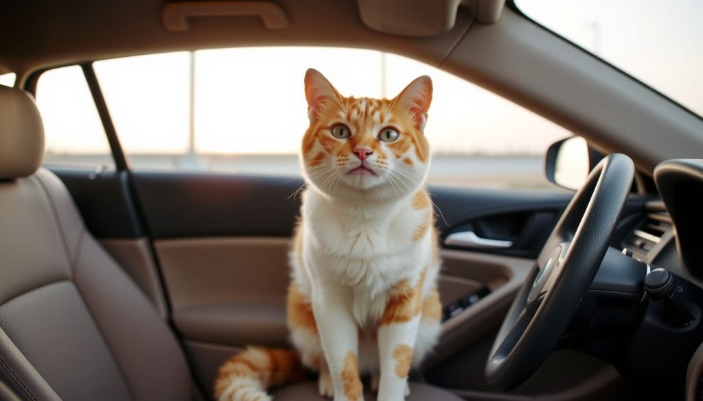 why do cats pant in the car