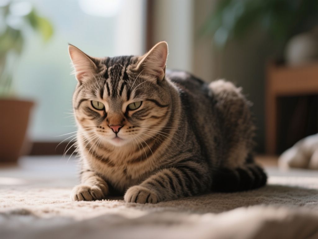 editorial hero image representing: how to tell if senior cat is in pain silently, wide shot, natural lighting, high detail