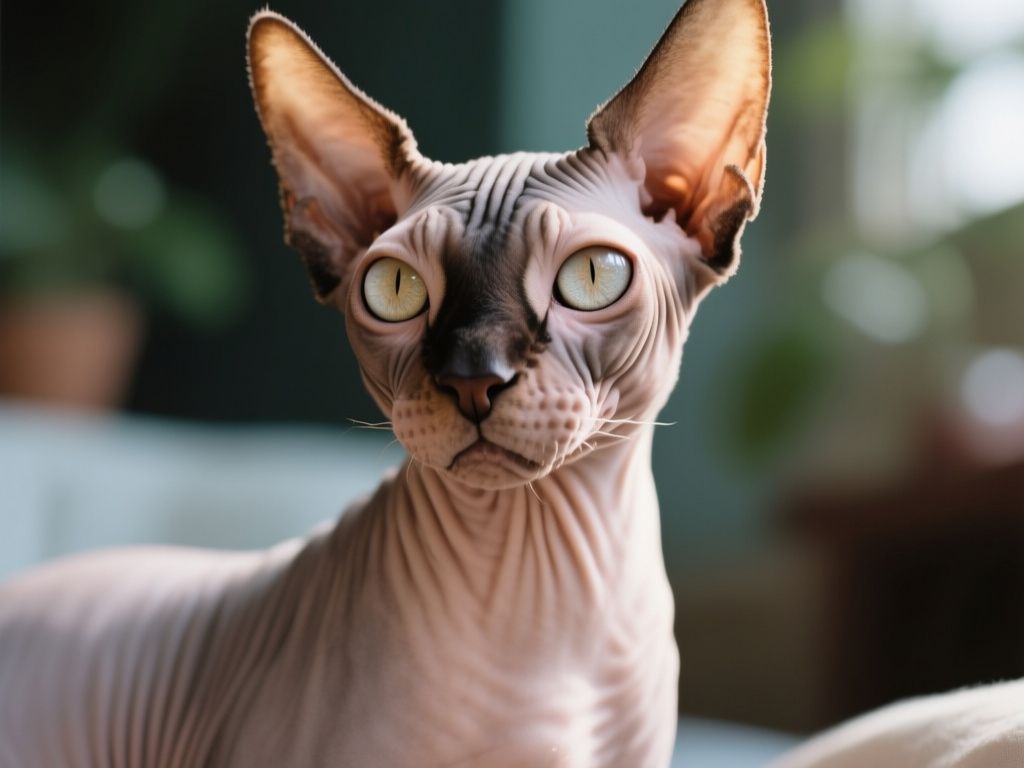 editorial hero image representing: are sphynx cats actually hypoallergenic myths, wide shot, natural lighting, high detail
